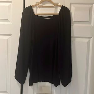 LOFT size XXL mixed media blouse
